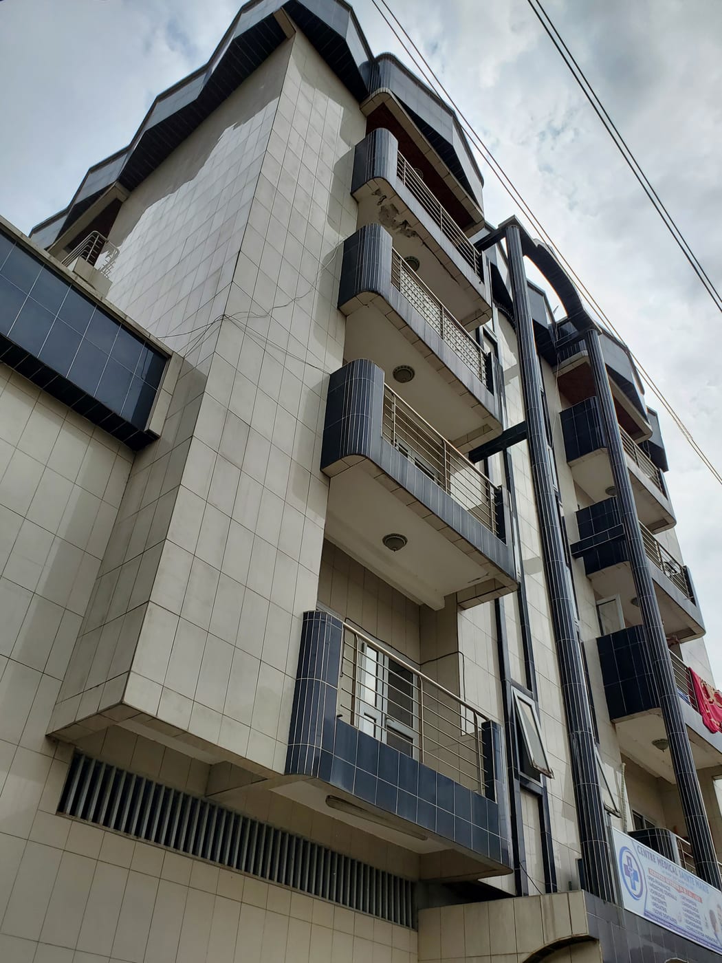 Front exterior of the MAVA Collections atelier building at Château Bonaberi, Douala, Cameroon
